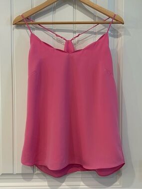J. Crew Hot Pink Double-Layer Spaghetti Strap Cami